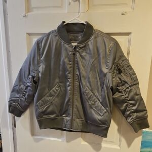 Kids Gray Flight Jacket